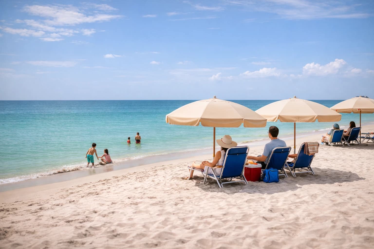 Beach clubs, waterfront afternoons, and sunset rituals